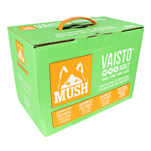 MUSH Vaisto® Grønn / Okse-Gris-Kylling 10KG