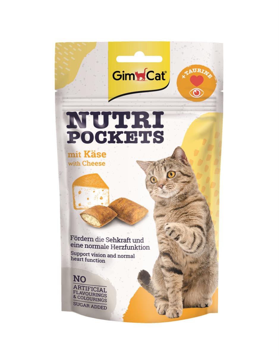 TOMME FOR GimCat Nutri Pockets Cheese & Taurin 60g