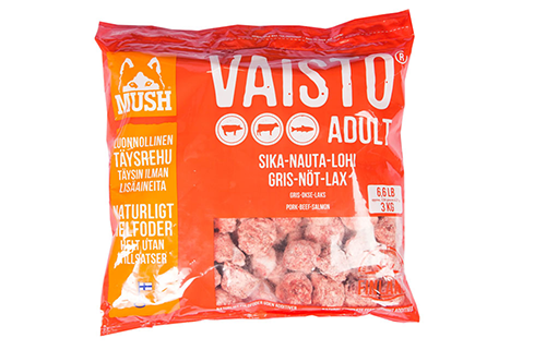 MUSH Vaisto® Rød / Gris-Okse-Laks 3KG