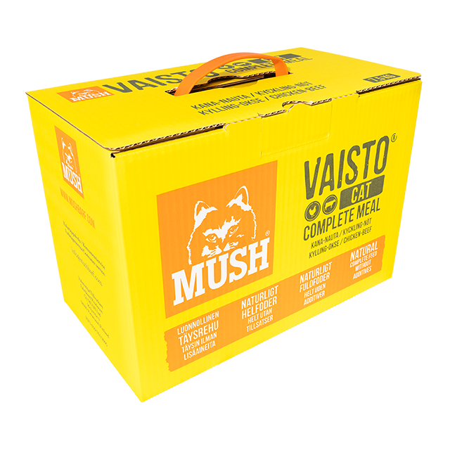 MUSH Vaisto® KATT Gul / Kylling-Okse Kjøttboller 7,5KG