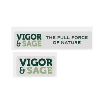 VIGOR & SAGE Selvklebende vindusmerker - 1 lang og 1 kort